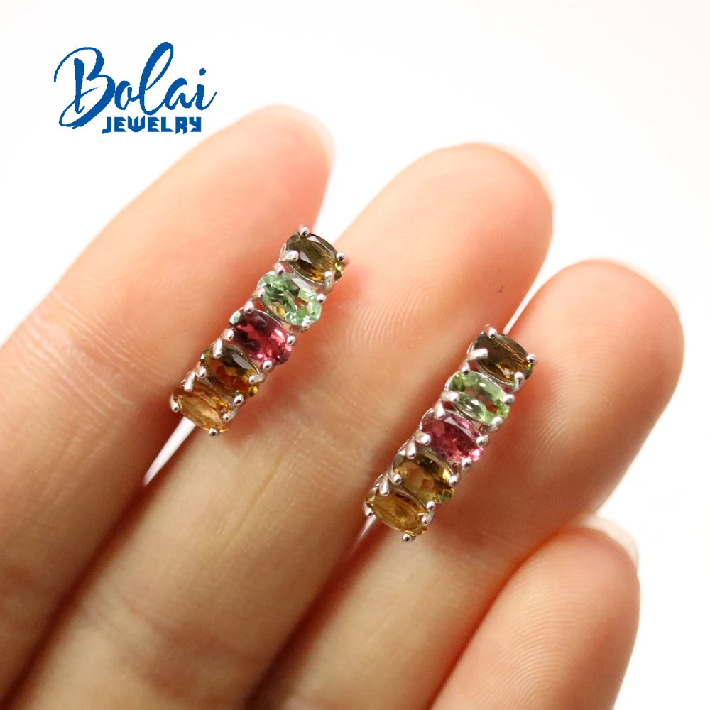 Pendientes con Turmalina Natural