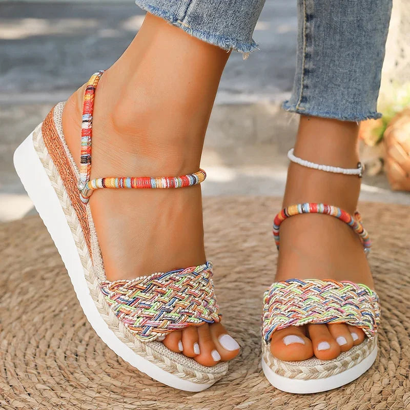 Sandalias de colores
