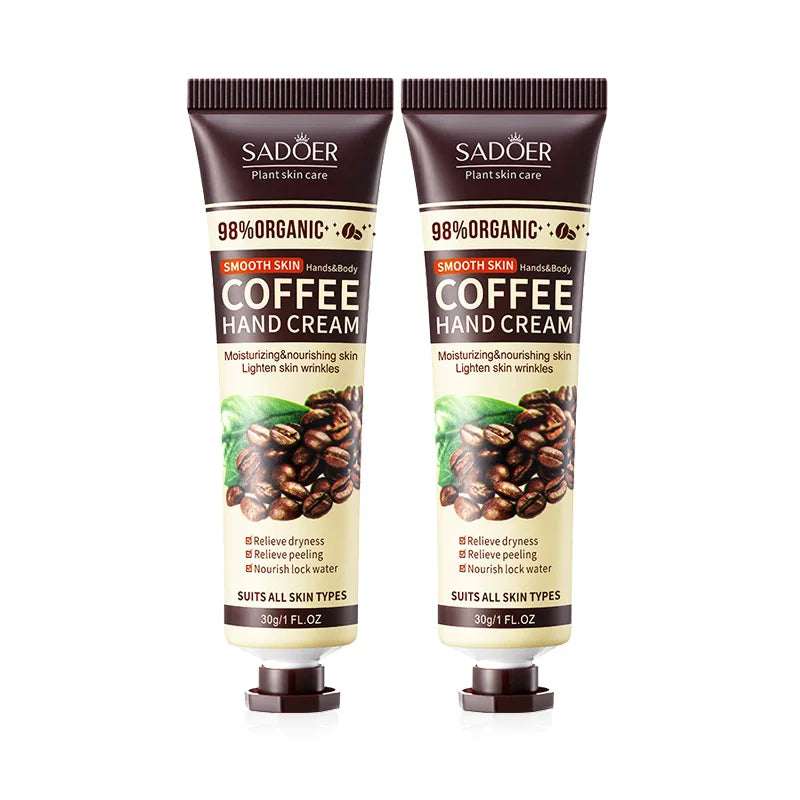 Crema de manos hidratación profunda con aroma a café
