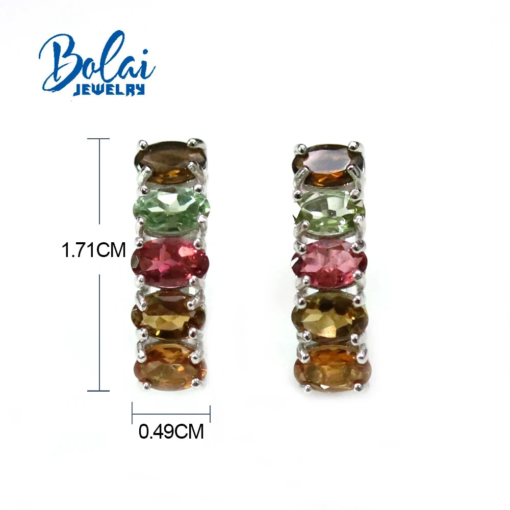 Pendientes con Turmalina Natural