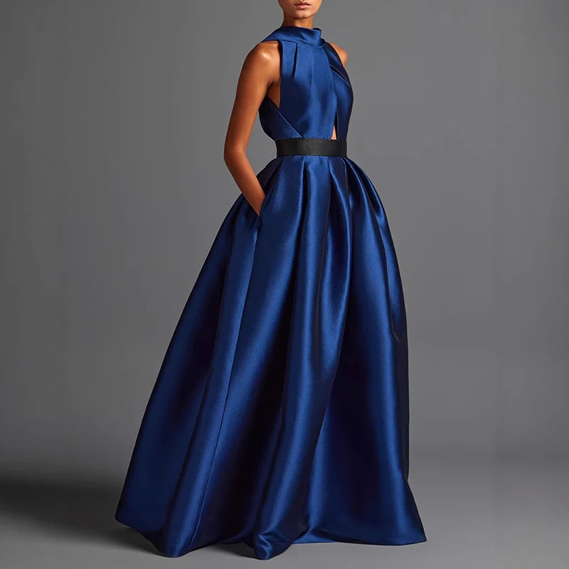 Vestidos elegantes de satén.