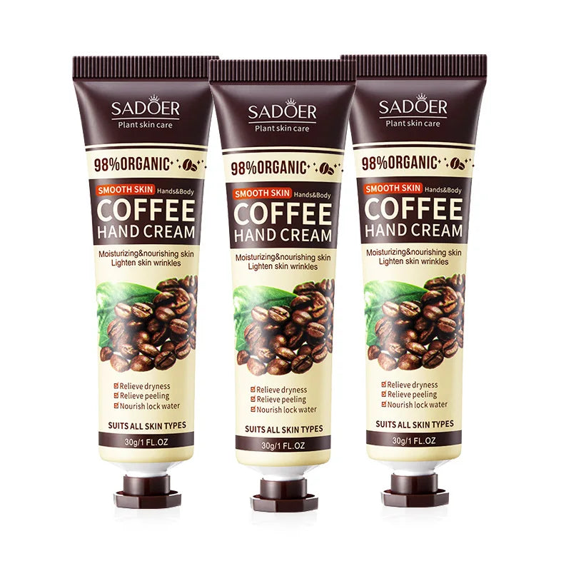 Crema de manos hidratación profunda con aroma a café