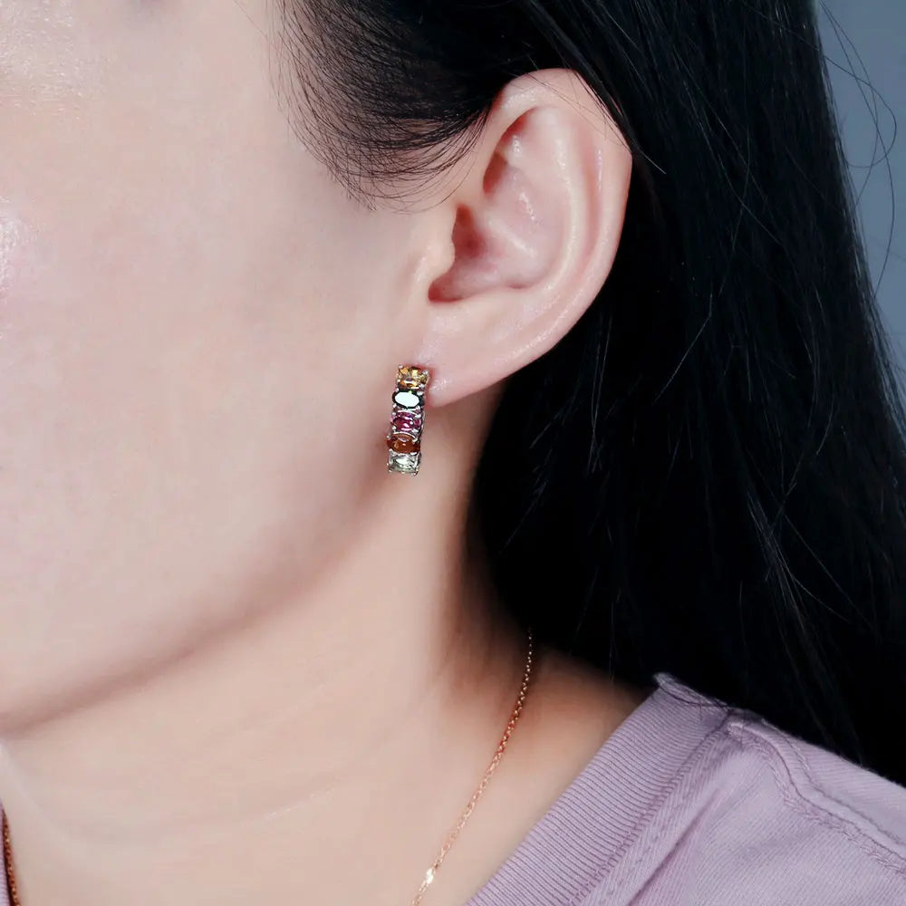 Pendientes con Turmalina Natural