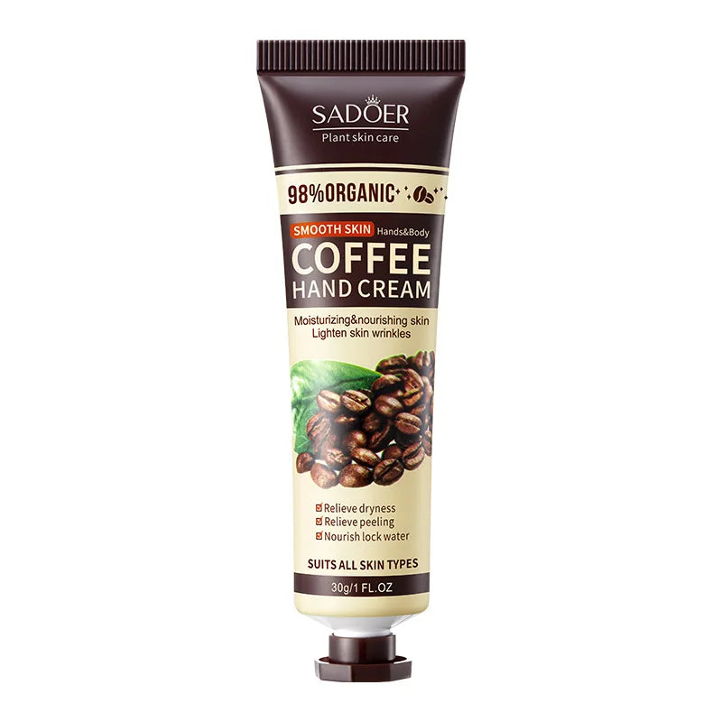 Crema de manos hidratación profunda con aroma a café