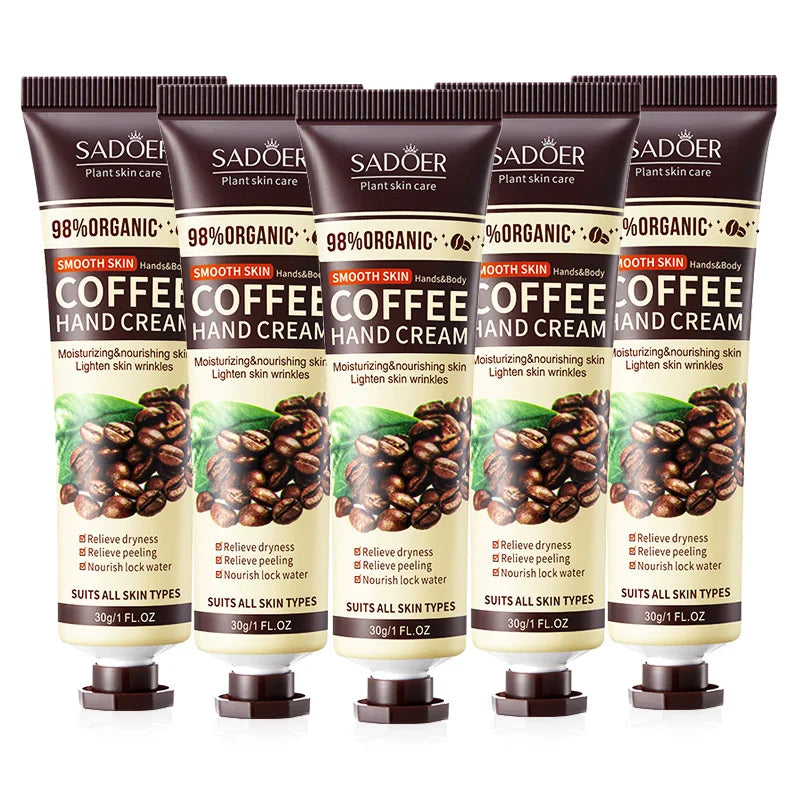 Crema de manos hidratación profunda con aroma a café