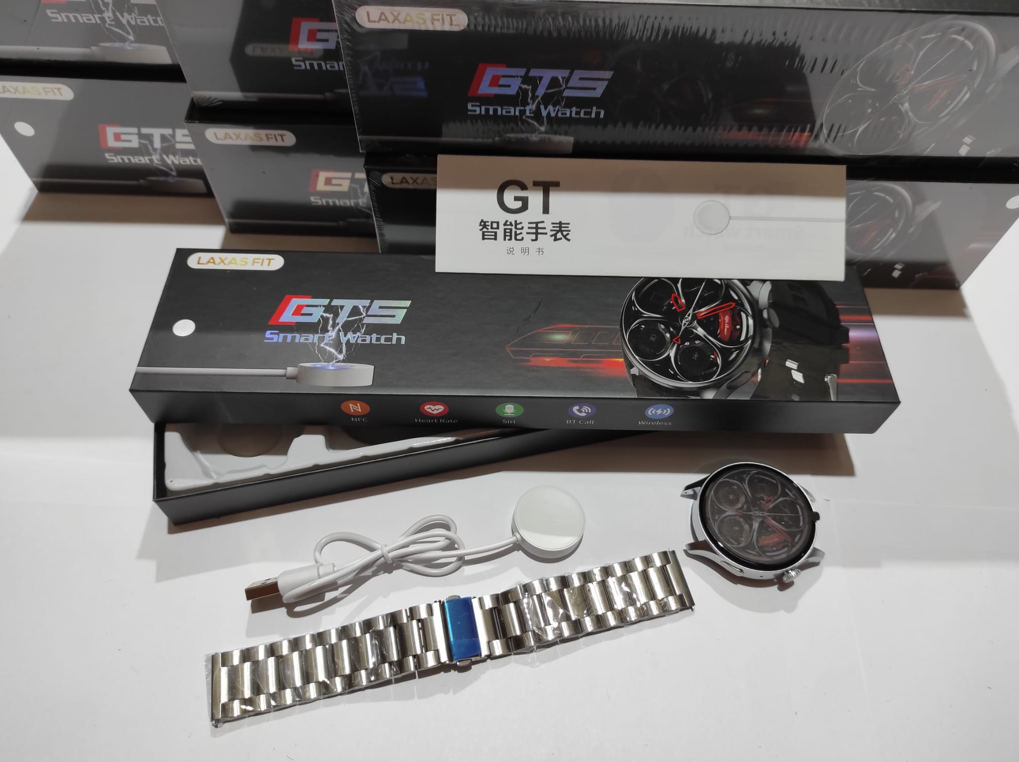 Smartwatch con correa metálica