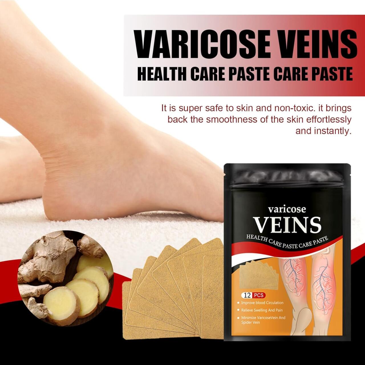 Parches Para El Cuidado De Las Venas 36 unidades
