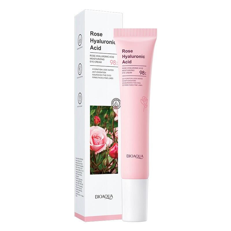 Contorno de Ojos Hidratante con Ácido Hialurónico y Rosas